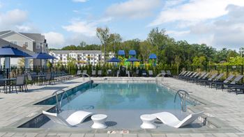 Outdoor heated pool with tanning ledge and spa